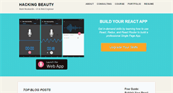Desktop Screenshot of hackingbeauty.com