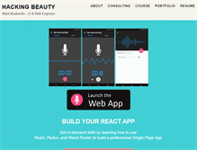Tablet Screenshot of hackingbeauty.com